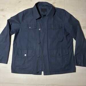 UGG Men's Silas Chore Coat Navy Blue Lightweight Utility Jacket - Size L